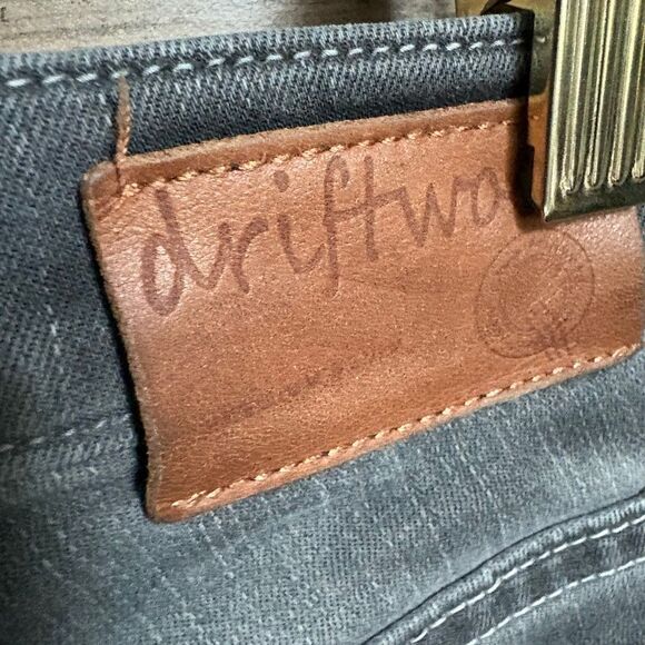 Driftwood Marilyn Black Denim Jeans Punk Rock Goth Knee Patch Women's 31 - Picture 4 of 11